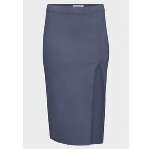 Aritzia Babaton Pencil Slit Pull-On Midi Skirt in Dive Blue Size 4